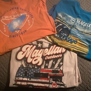 Magellan &  Columbia Tees - Orange, White, Blue